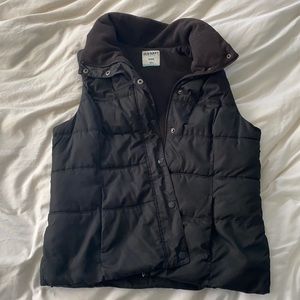 Black fleece lined vest